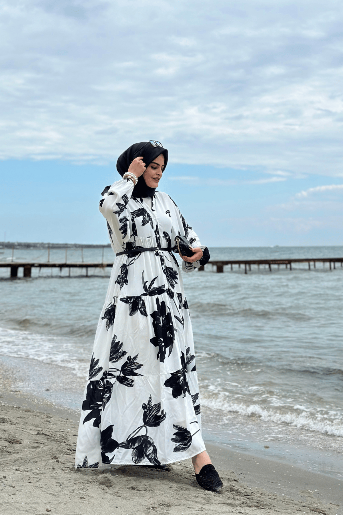 Charm Elbise Beyaz