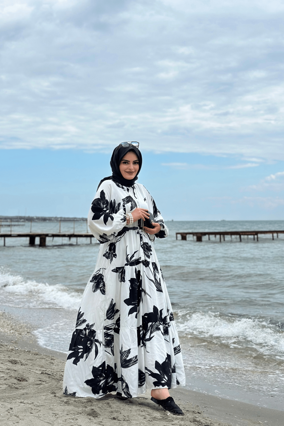 Charm Elbise Beyaz