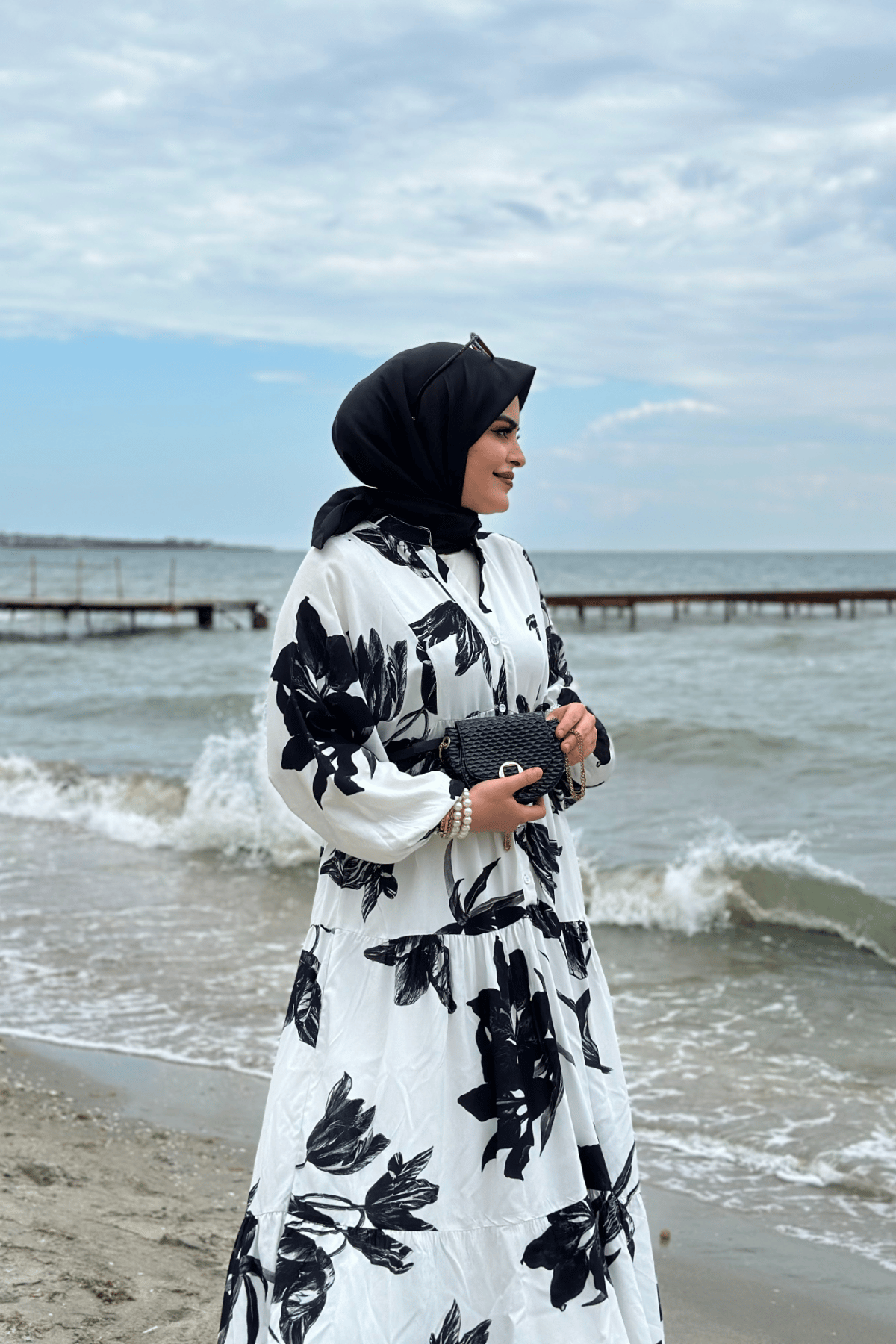 Charm Elbise Beyaz
