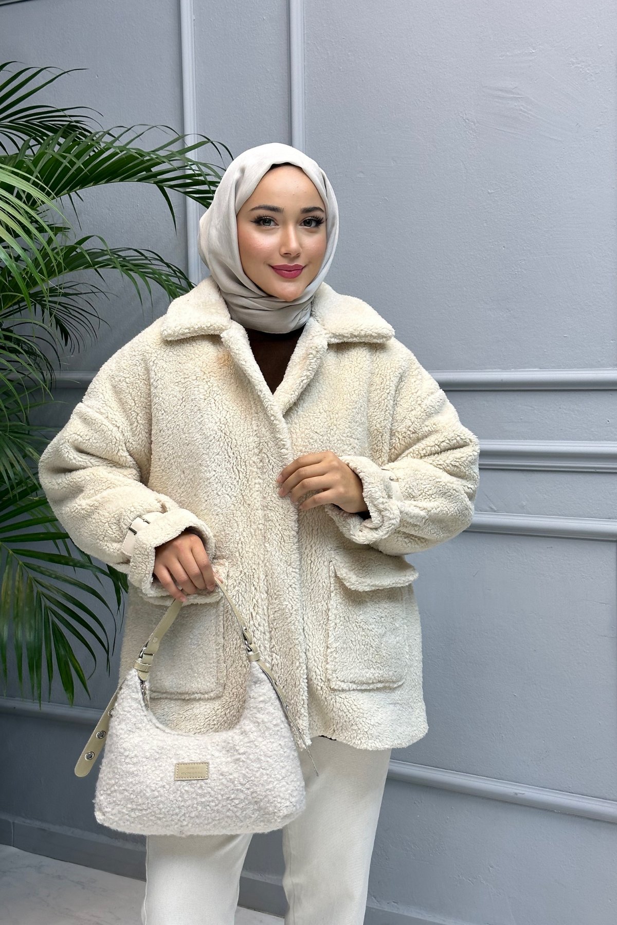 Peluş Kaban Ekru