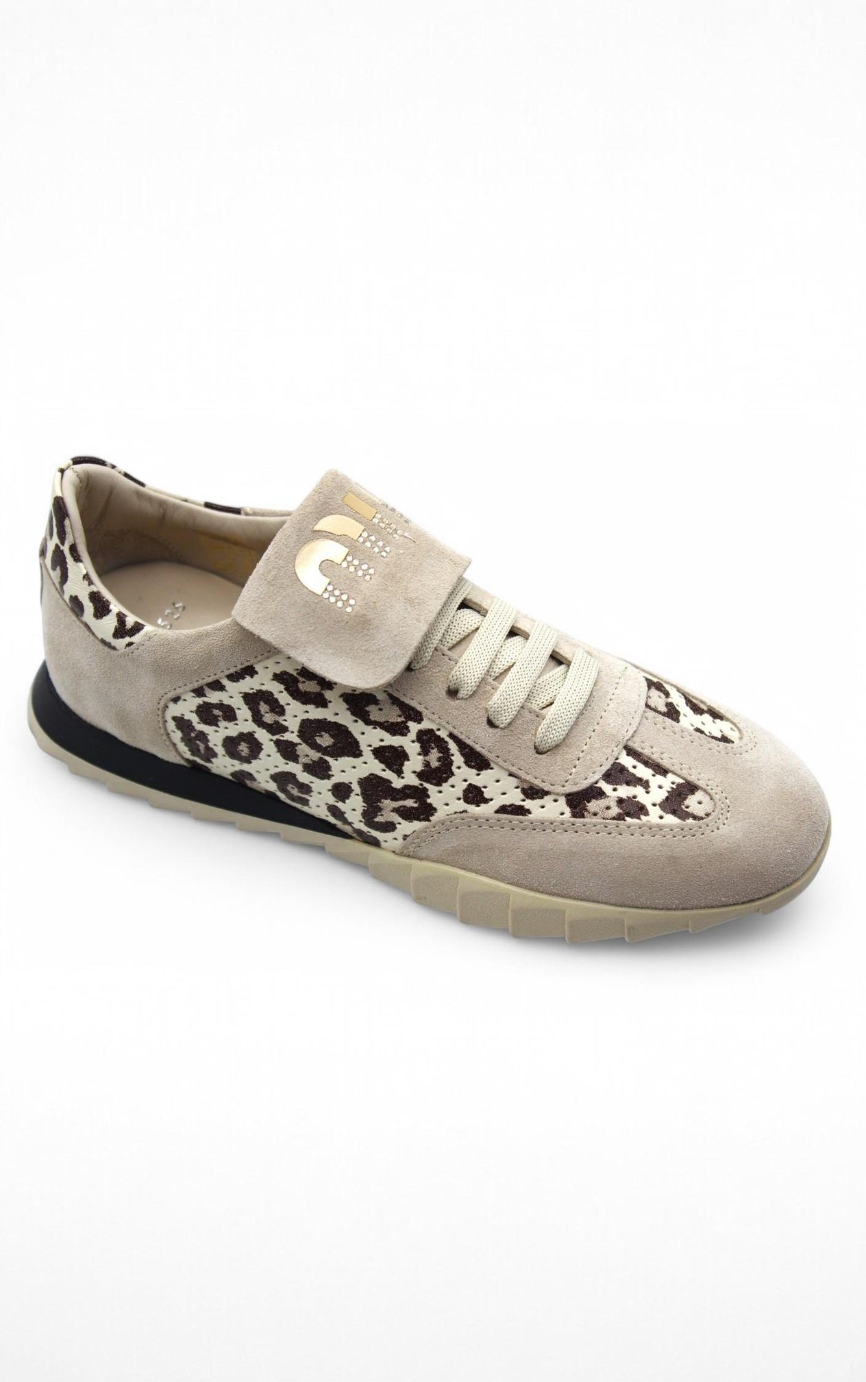 Leopar Desenli Süet Sneaker
