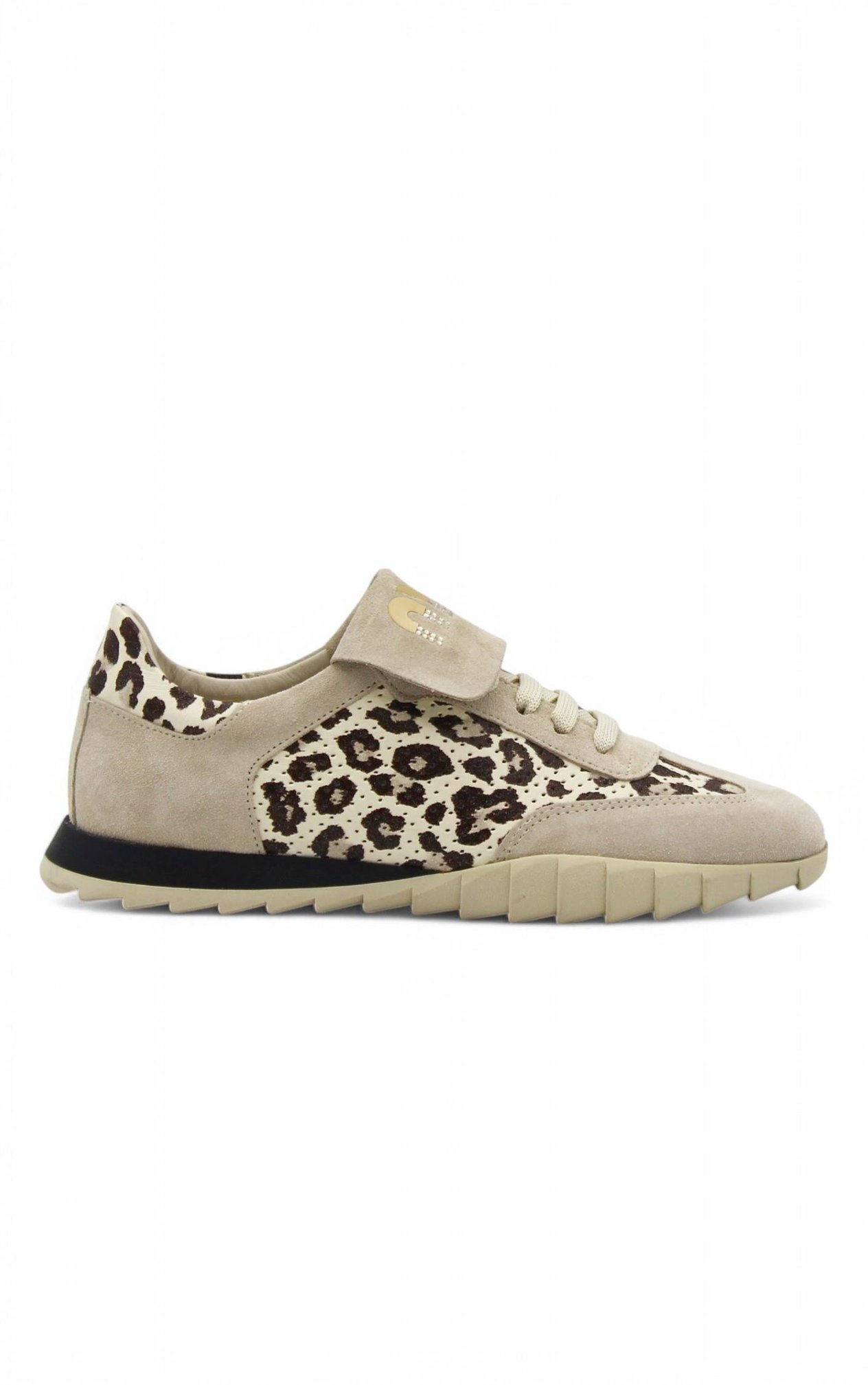 Leopar Desenli Süet Sneaker