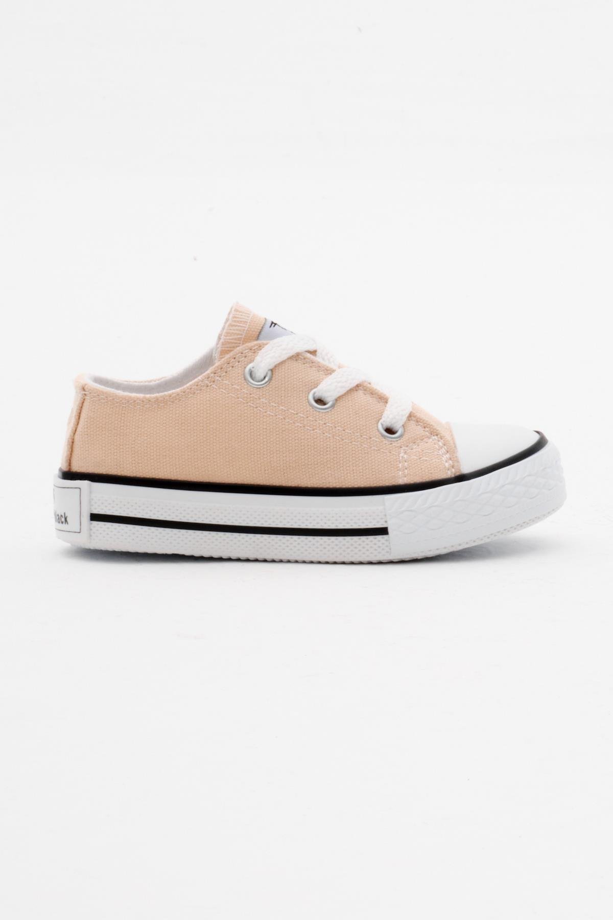 Çocuk Unisex Bej Rahat Kalıp Bağcıklı Sneaker TBH1451