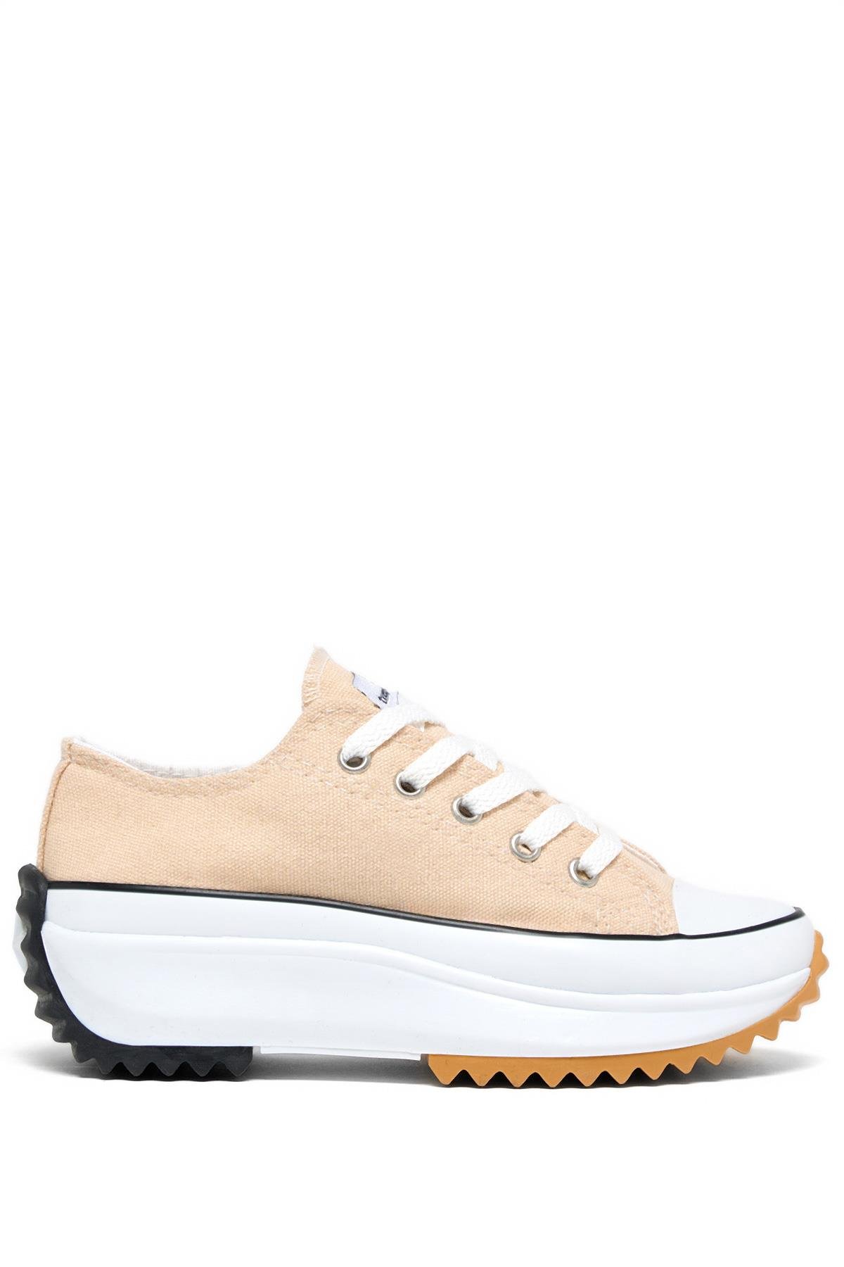 Çocuk Unisex Bej Rahat Kalıp Sneaker