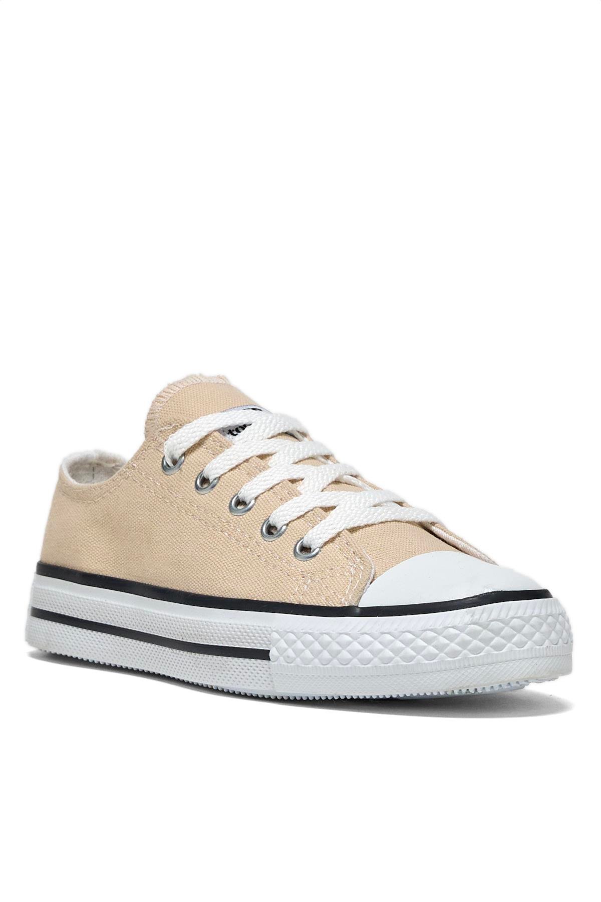 Çocuk Unisex Bej Rahat Kalip Sneaker Ayakkabi