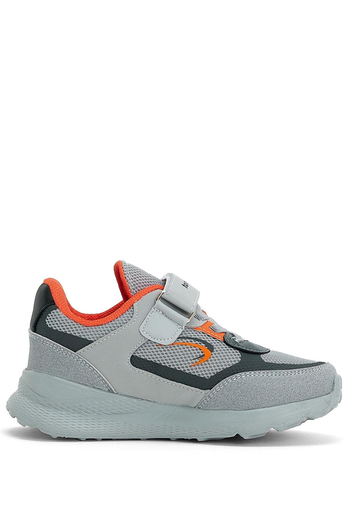 Çocuk Unisex Buz Portakal Faylon Taban Cırtlı Çocuk Ayakkabı