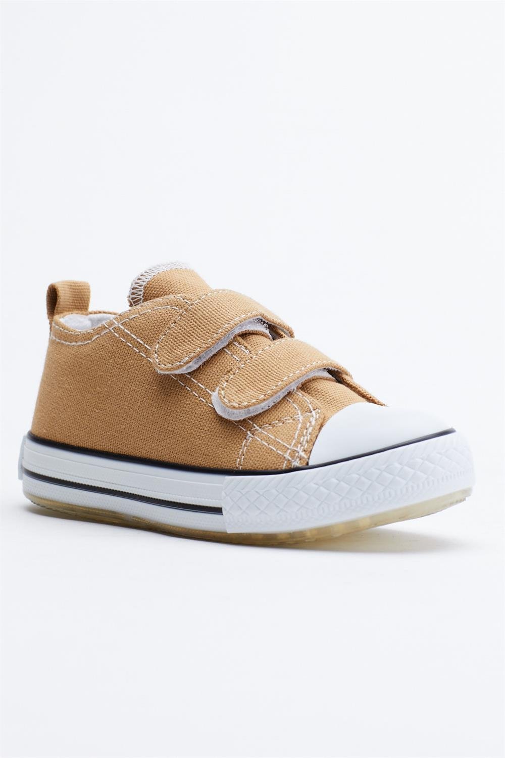 Çocuk Unisex Camel Spor Ayakkabı Işıklı Cırtlı Tb997