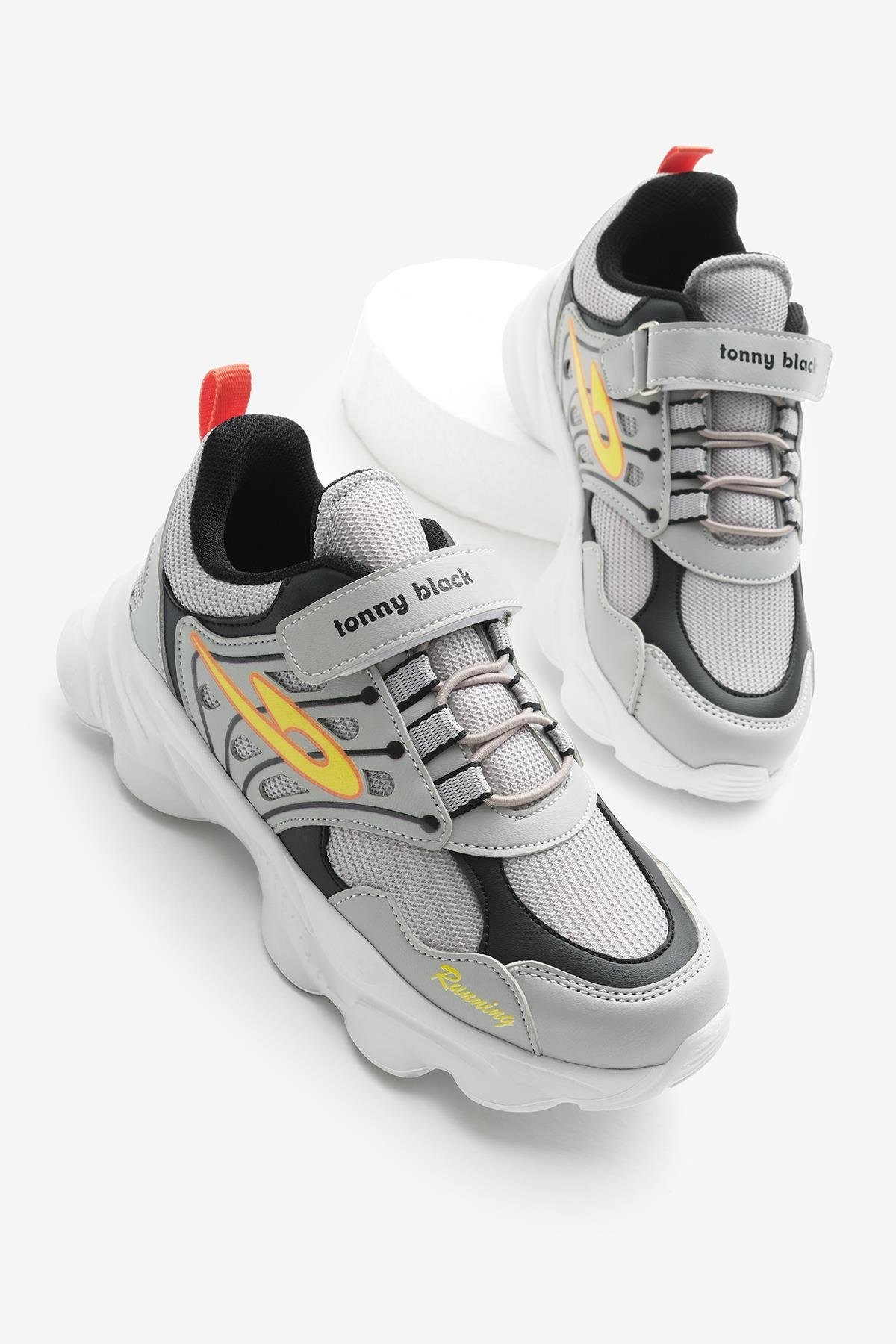 Çocuk Unisex Gri Siyah  TBKMNF-107