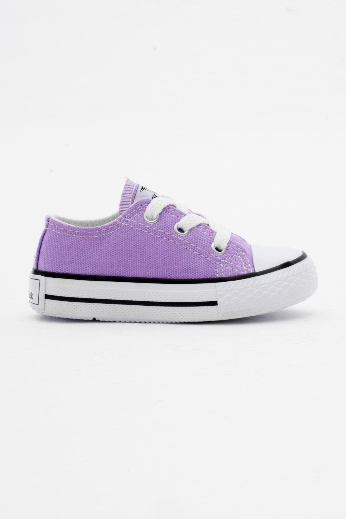 Çocuk Unisex Lila Rahat Kalıp Bağcıklı Sneaker TBH1451