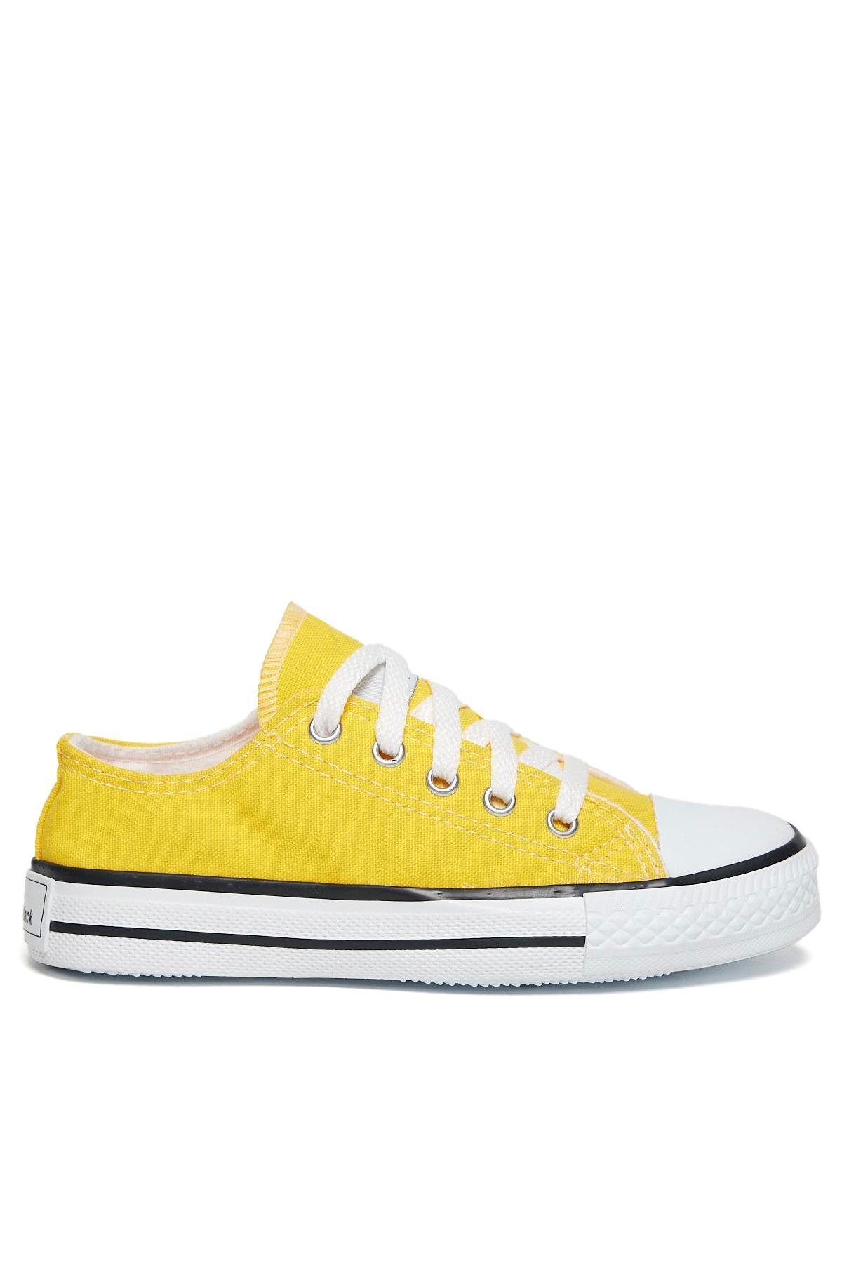 Çocuk Unisex Sarı Rahat Kalip Sneaker Ayakkabi