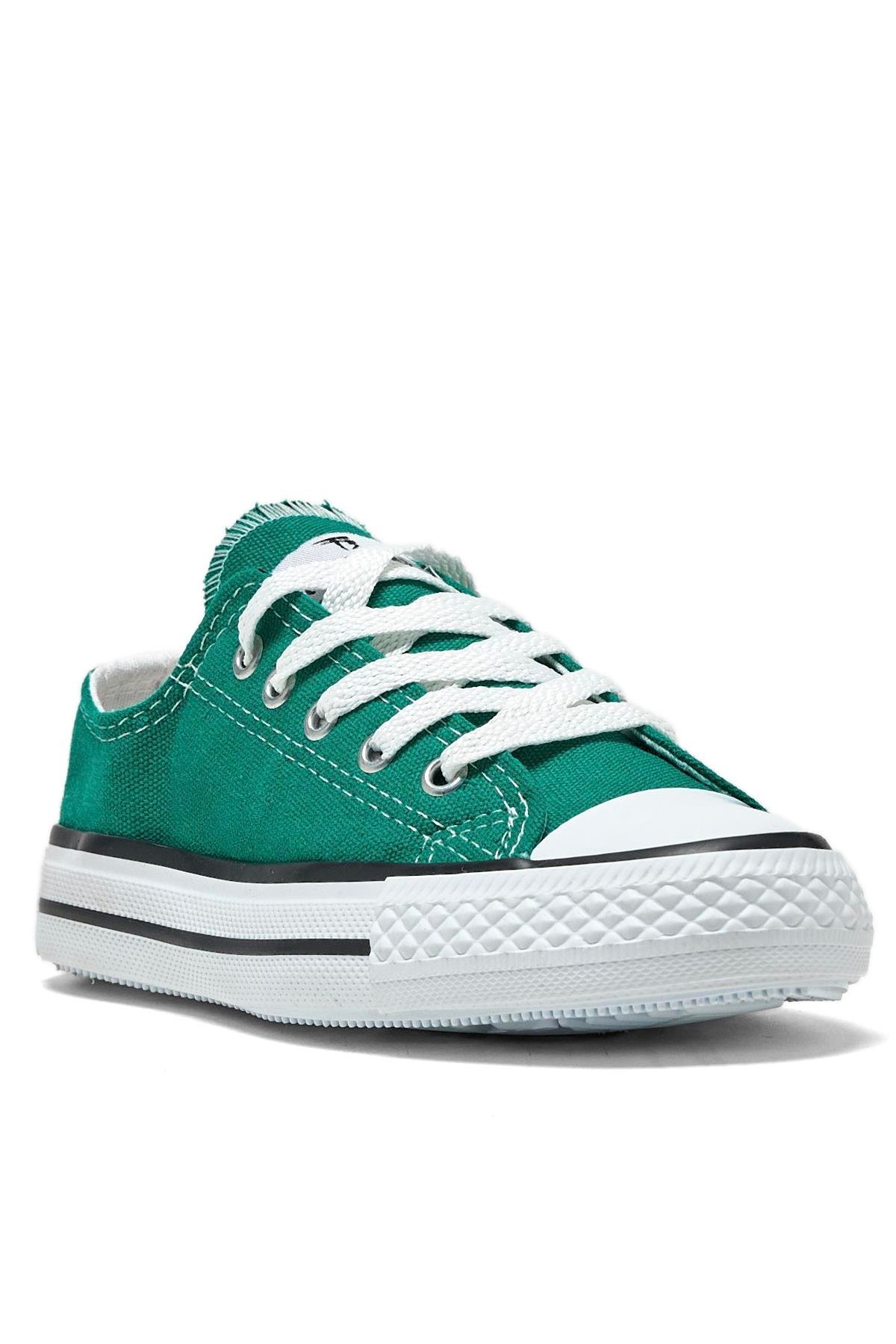 Çocuk Unisex Yeşil Rahat Kalip Sneaker Ayakkabi
