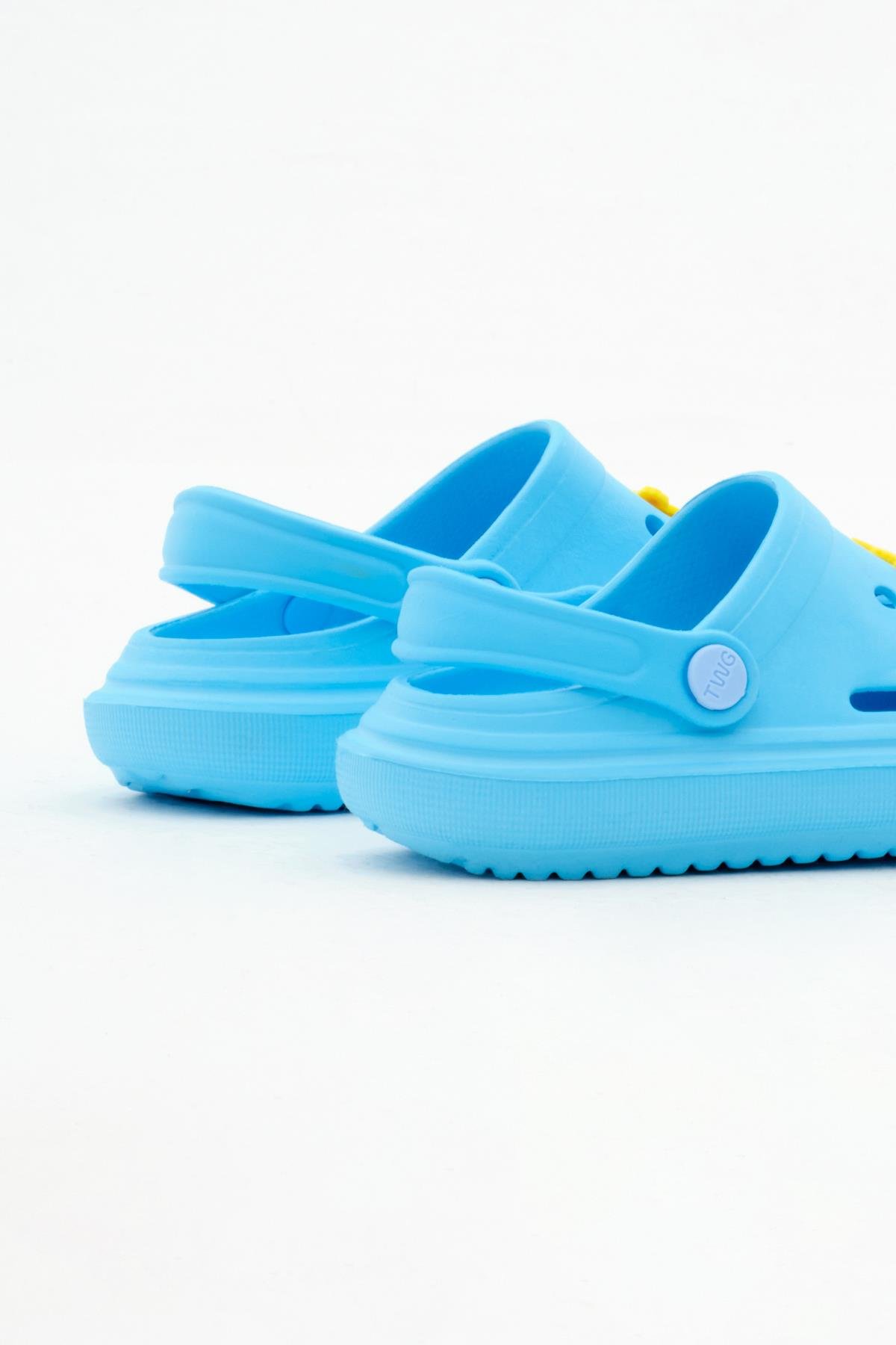 Önü Aksesuarlı Eva Çocuk Unisex Bebe Mavisi Sandalet TBODS025