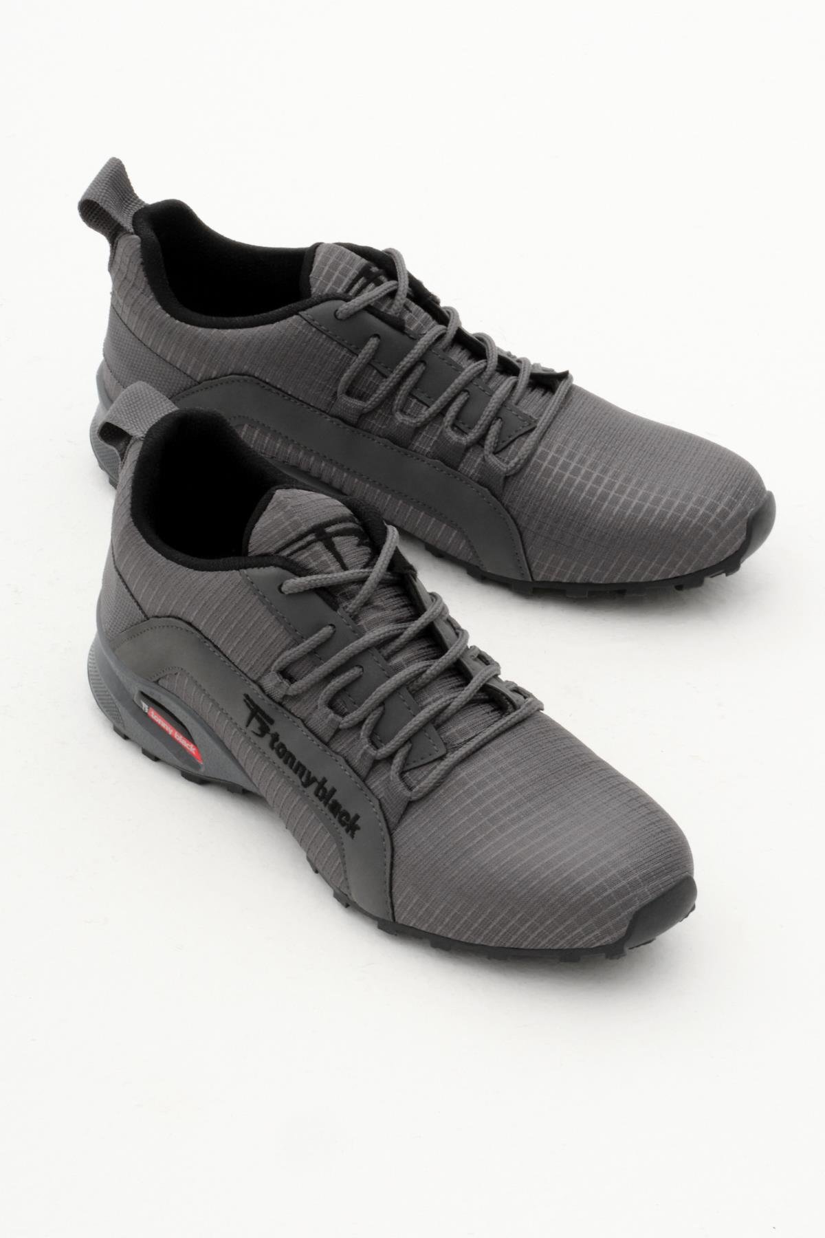 Rahat Kalıp Termo Taban Bağcıklı Unisex Füme Spor Ayakkabı TBPS005