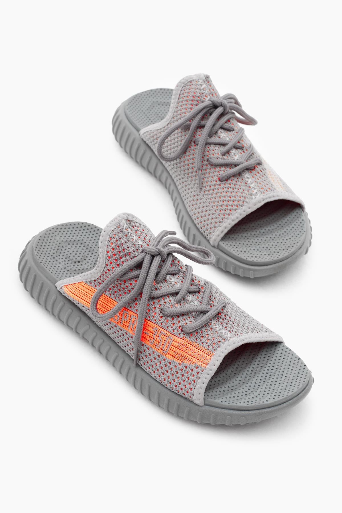 Triko Özel Üretim Unisex Buz Oranj Terlik TBTR-0