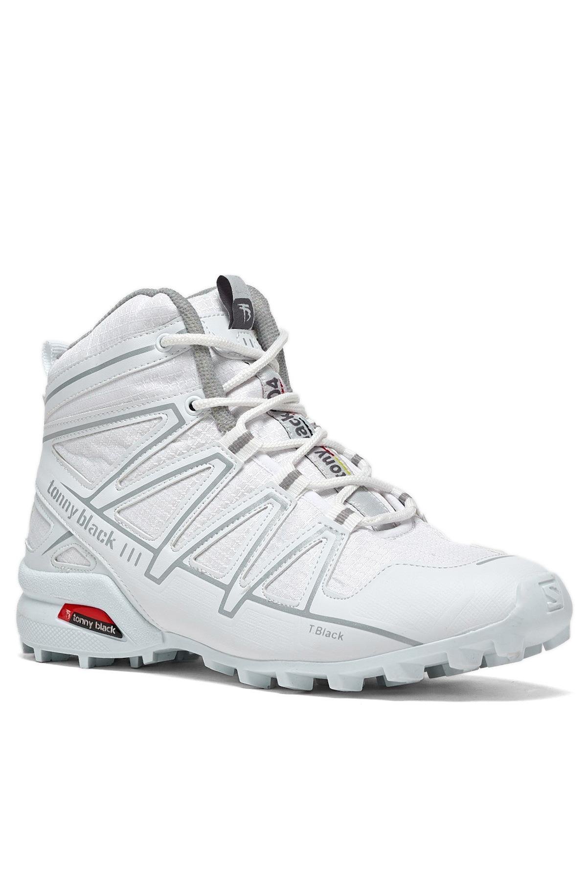 Unisex Beyaz Rahat Kalıp Trekking Bot