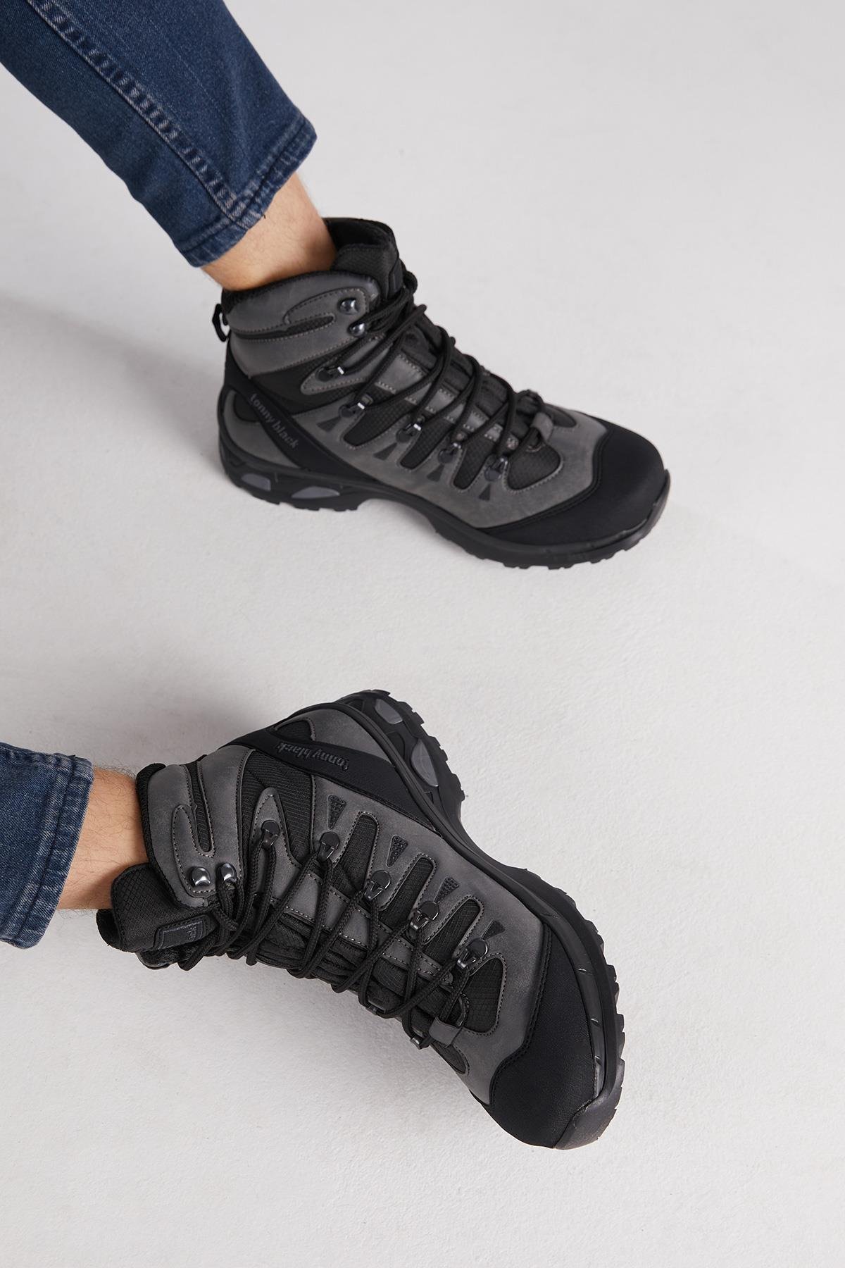 Unisex Füme Siyah Trekkıng Bot Tb030