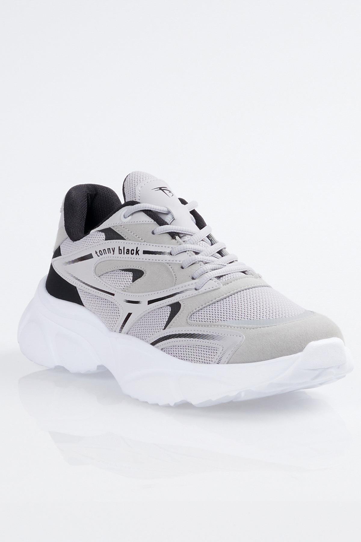 Unisex Gri Faylon Taban Spor Ayakkabı Tbb013