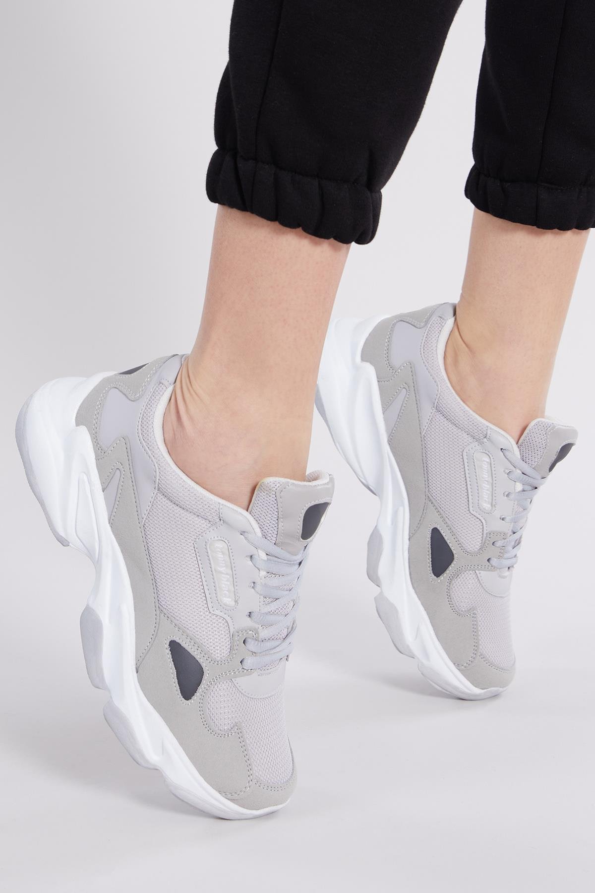 Unisex Gri Spor Ayakkabı Zhr