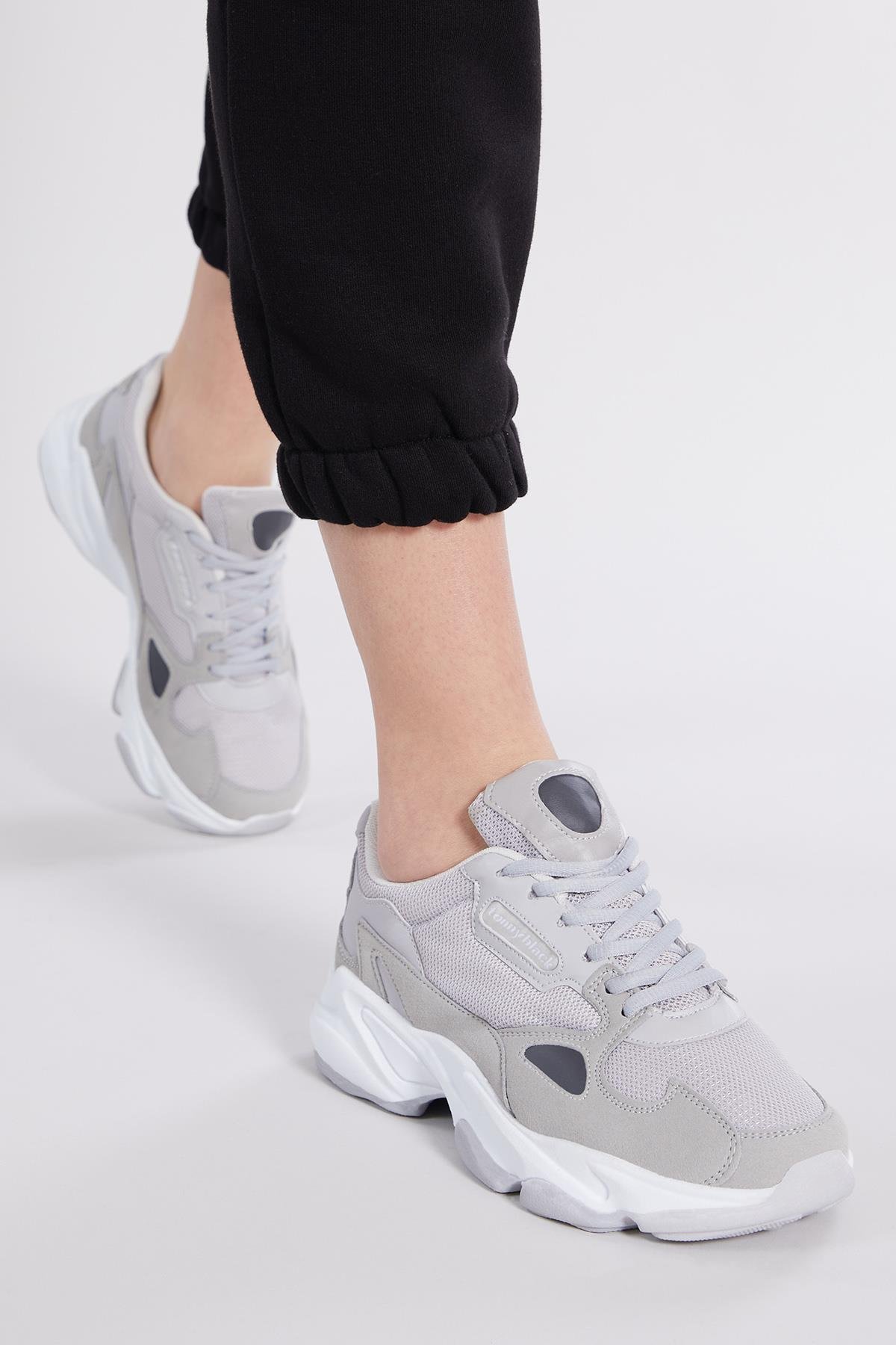 Unisex Gri Spor Ayakkabı Zhr