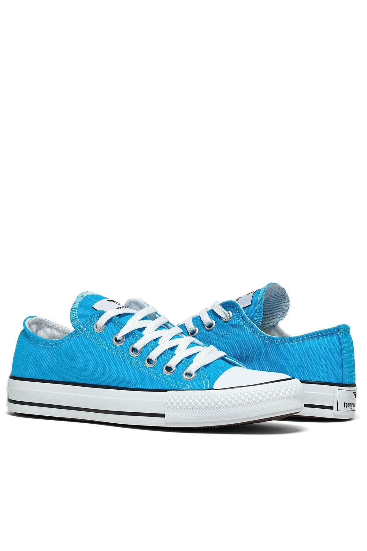 Unisex Mavi Rahat Kalıp Sneaker Ayakkabı