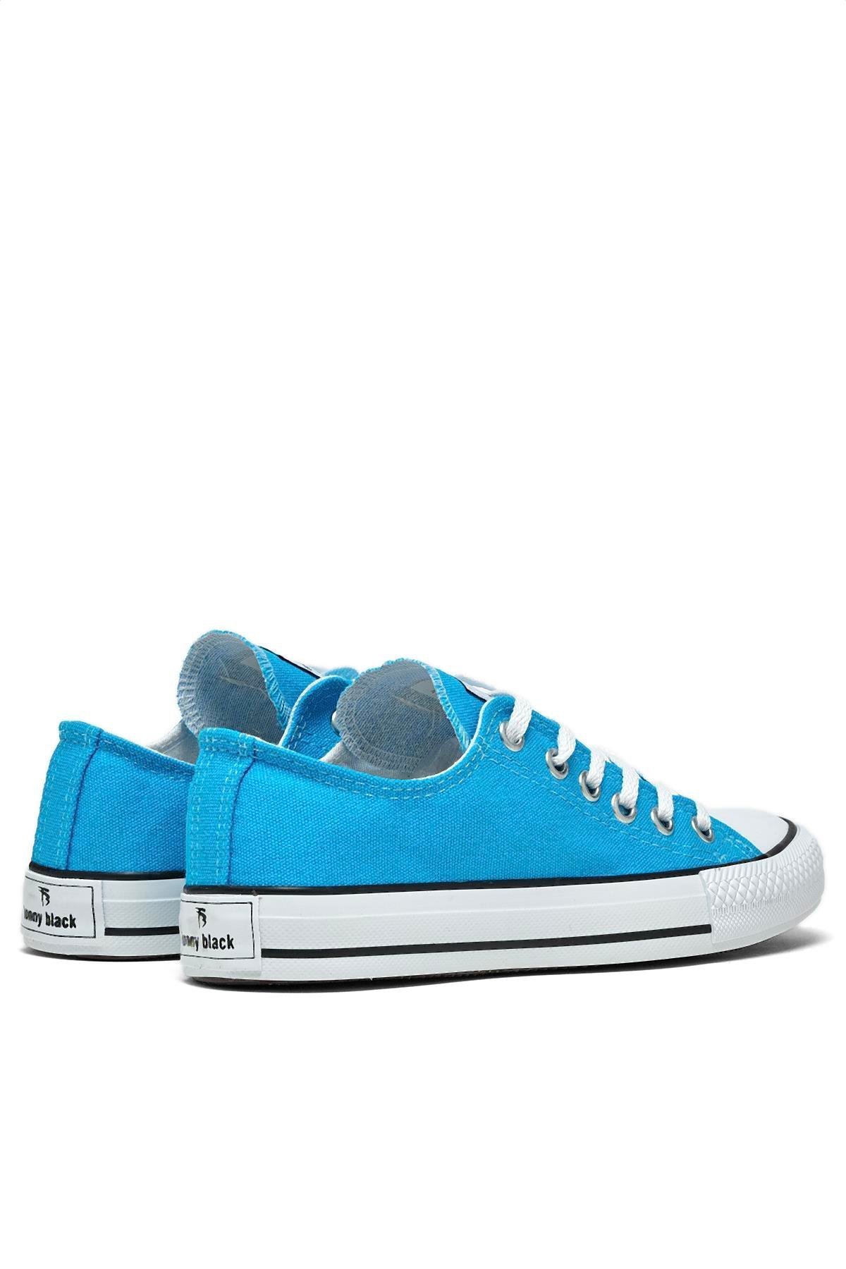 Unisex Mavi Rahat Kalıp Sneaker Ayakkabı