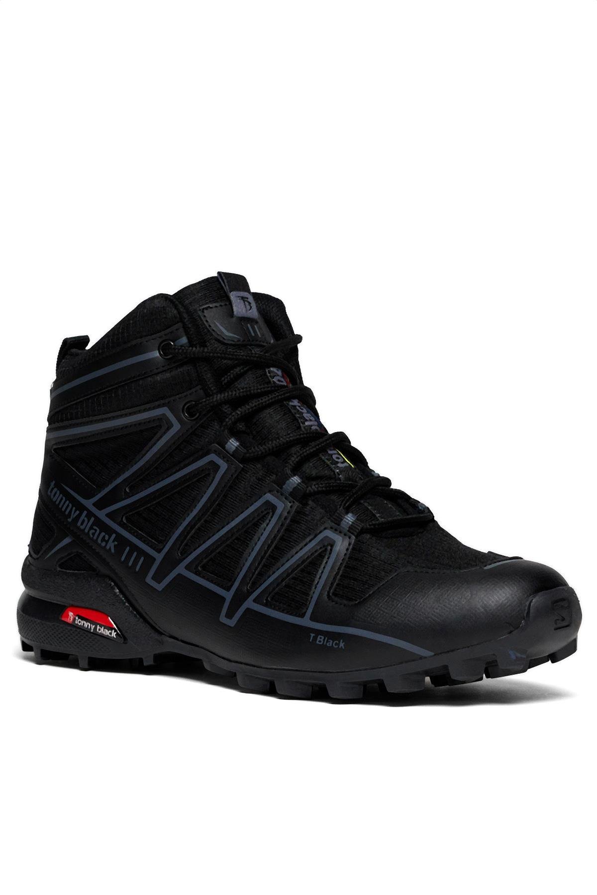 Unisex Siyah Rahat Kalıp Trekking Bot
