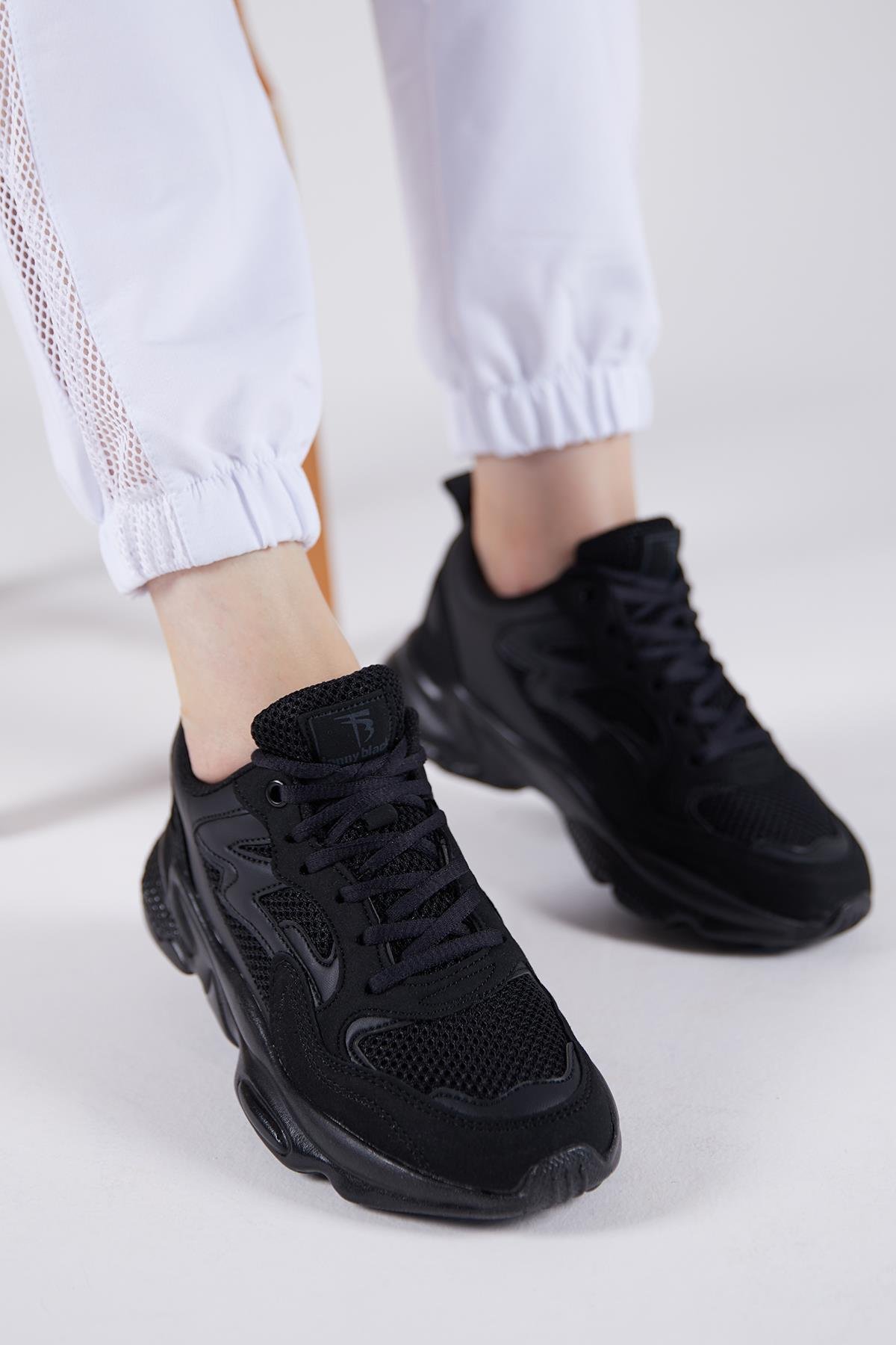 Unisex Siyah Spor Ayakkabı Tb251
