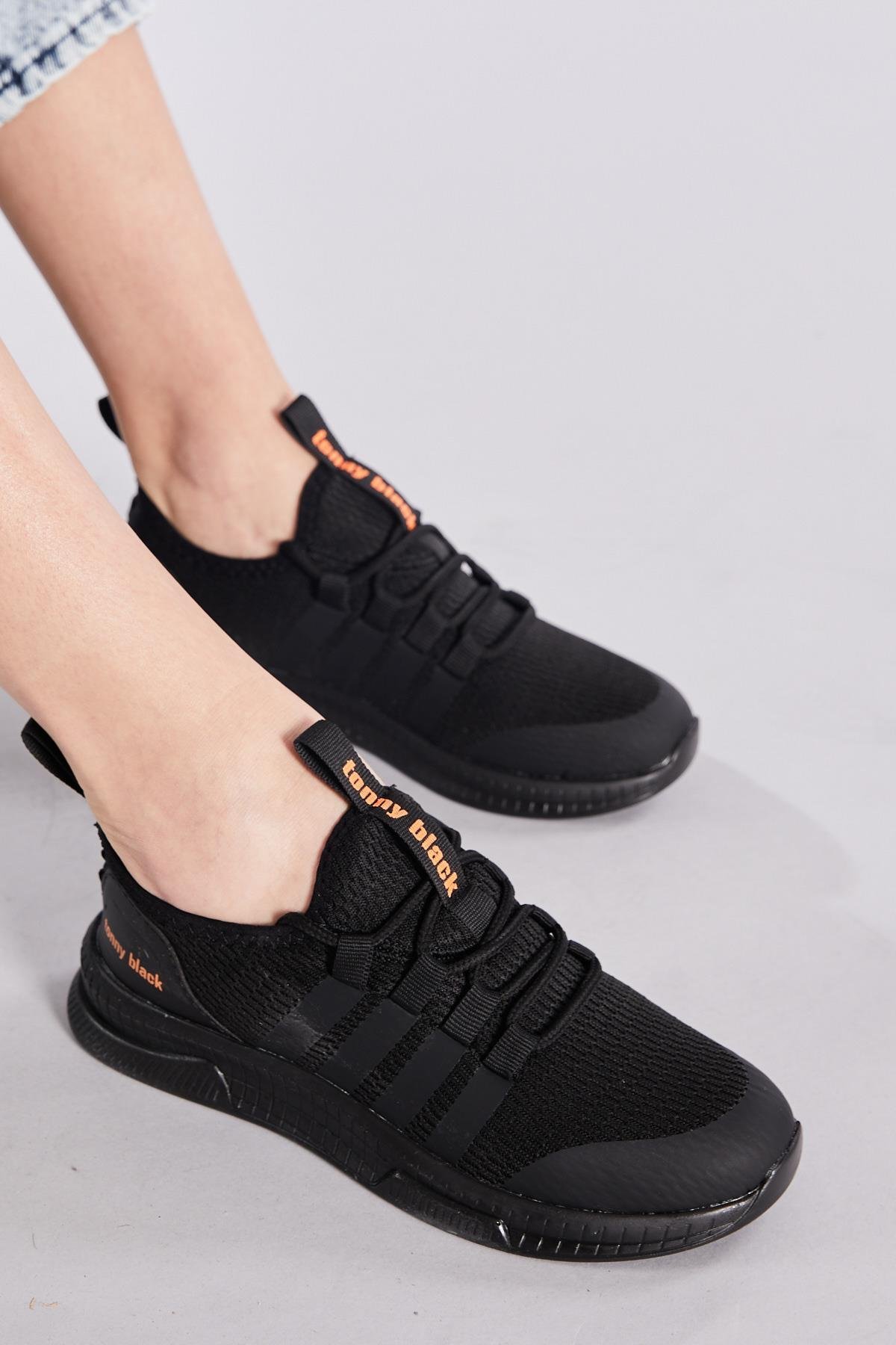 Unisex Siyah Spor Ayakkabı Tbqnt