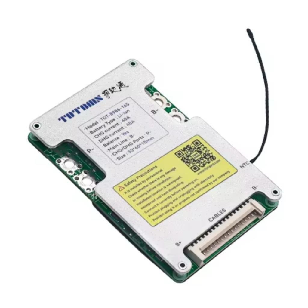 TDT LiFePO4 16S 48V 40A BMS Balanslı