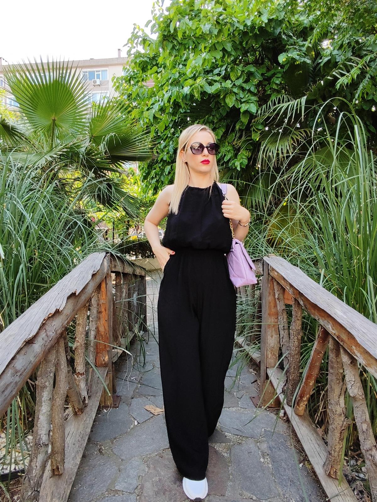 Siyah Halter Tulum 