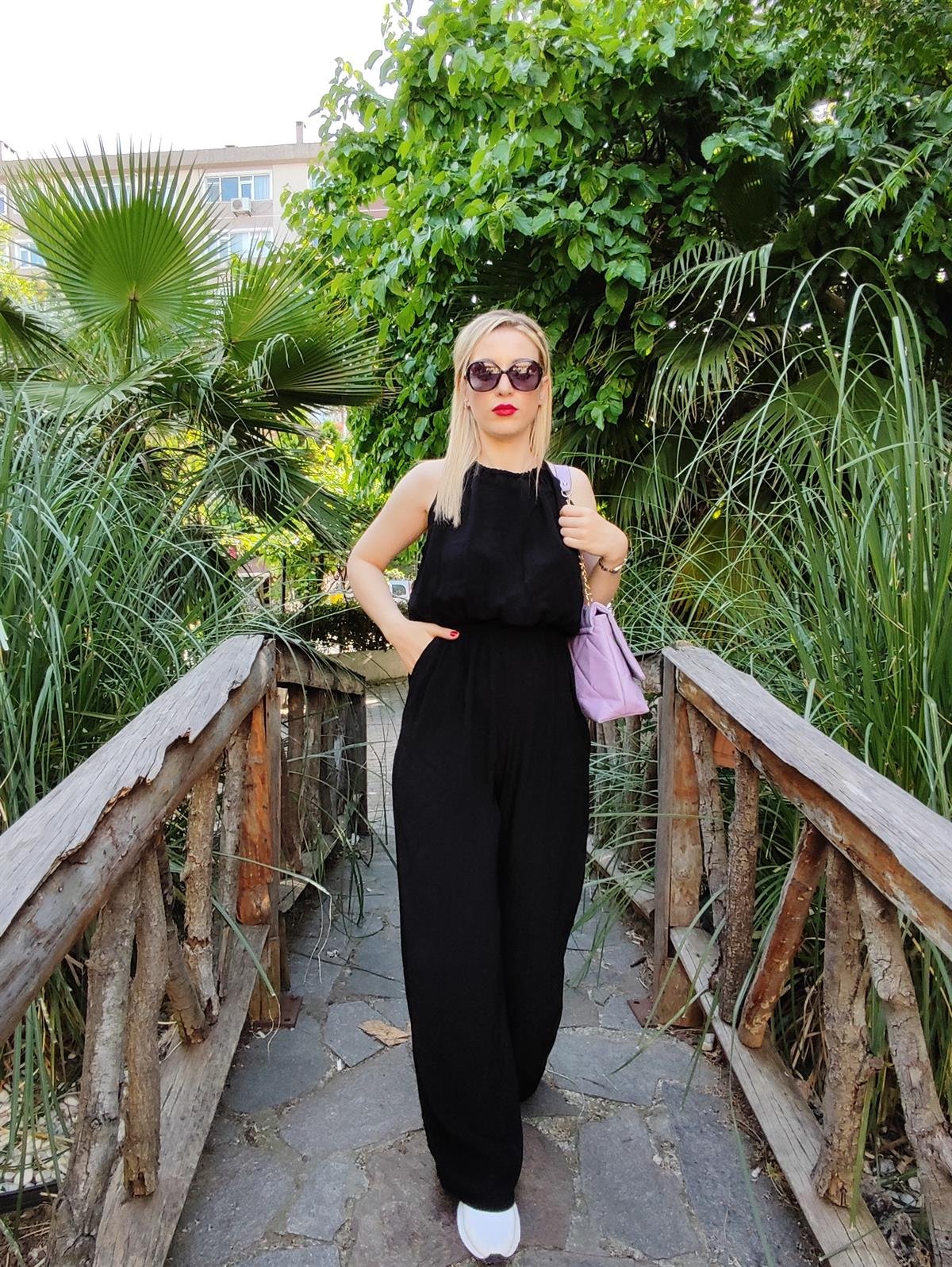 Siyah Halter Tulum 