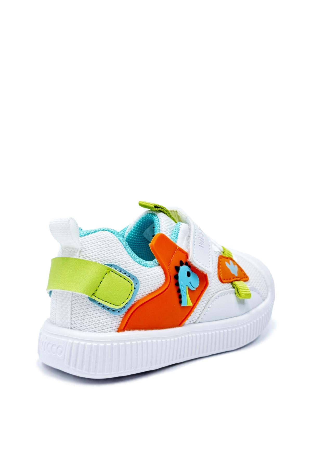 Vicco Snoop Unisex Bebek Ve Çocuk Günlük Spor Ayakkabı Turuncu Beyaz