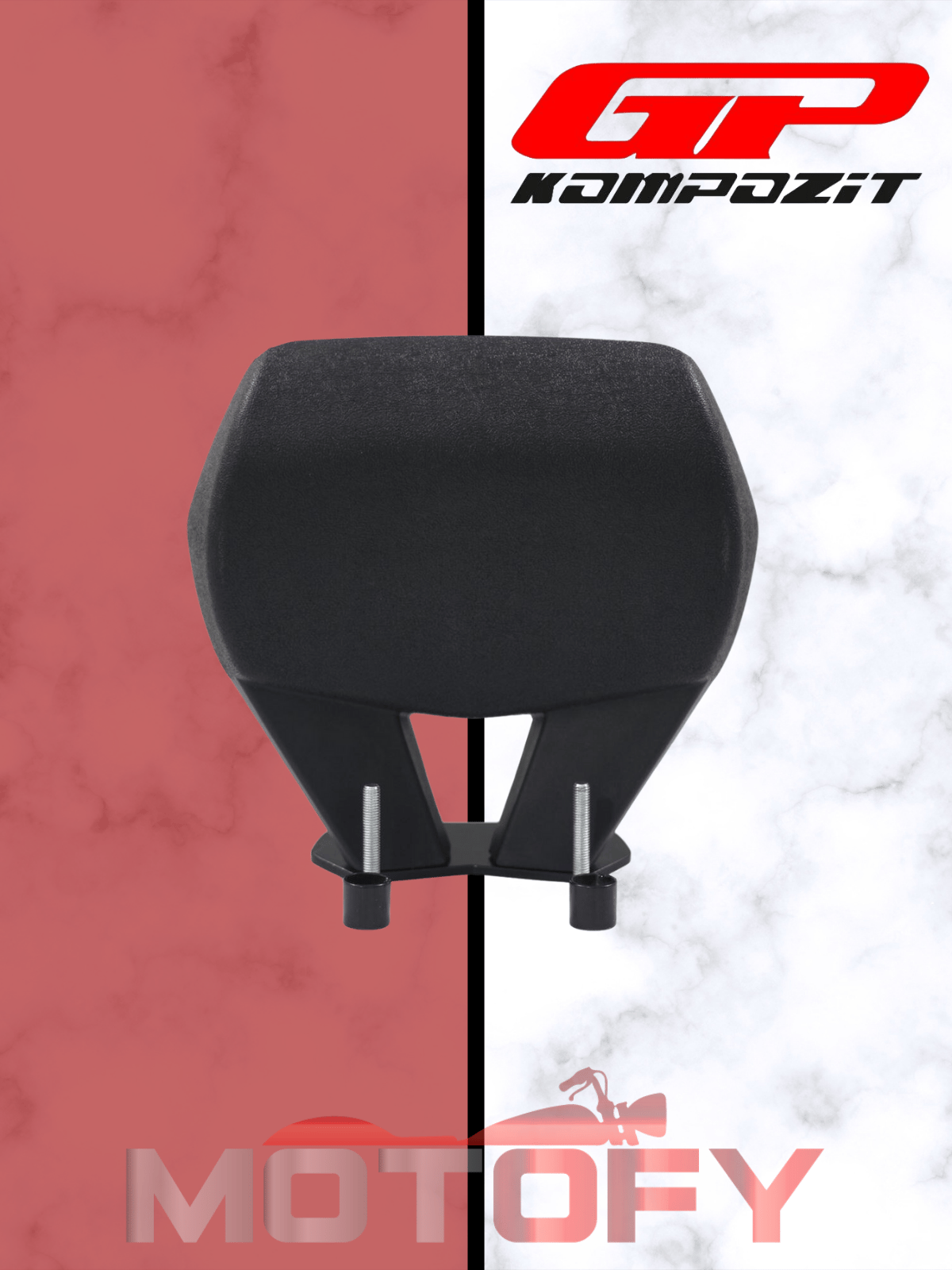 GP Kompozit Honda PCX 125 / 150 2014-2024 Uyumlu Spor Sissy Bar Siyah