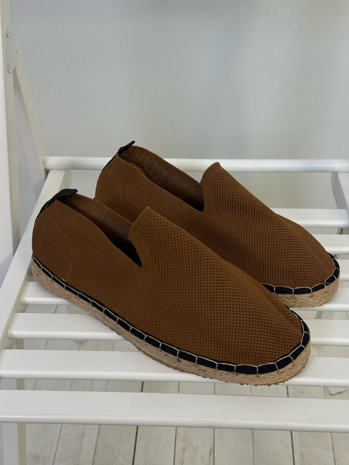 EspadrilTriko Kumaş Hasır Tabanlı Espadril