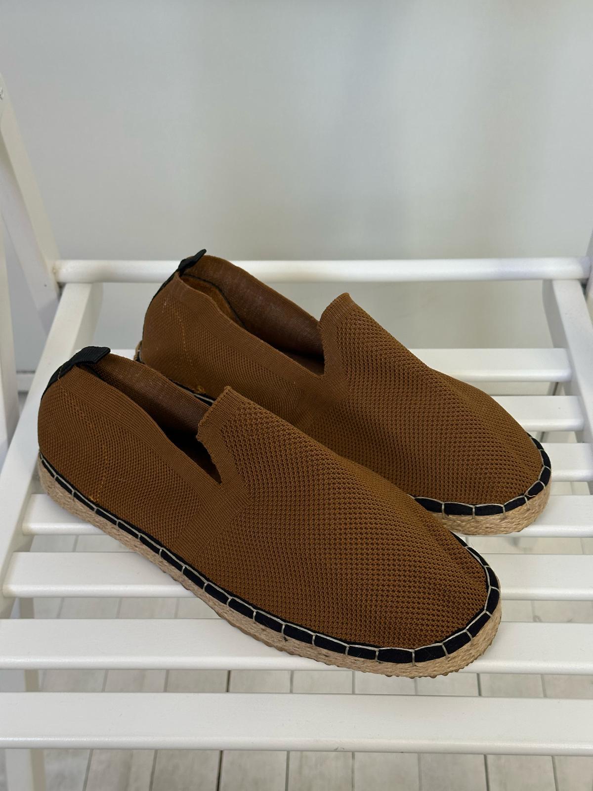 EspadrilTriko Kumaş Hasır Tabanlı Espadril
