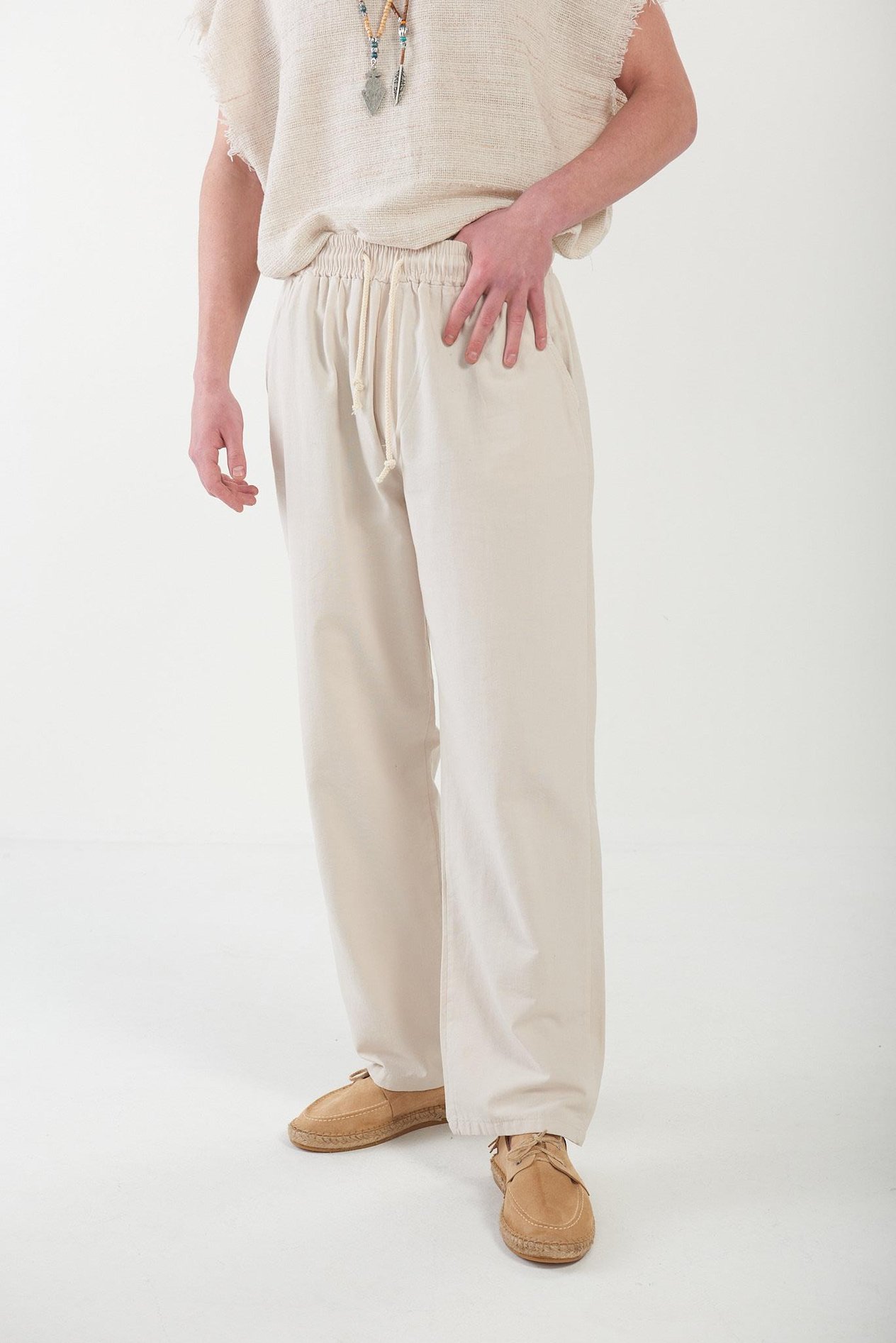 KetenGabardın Baggy Pantolon