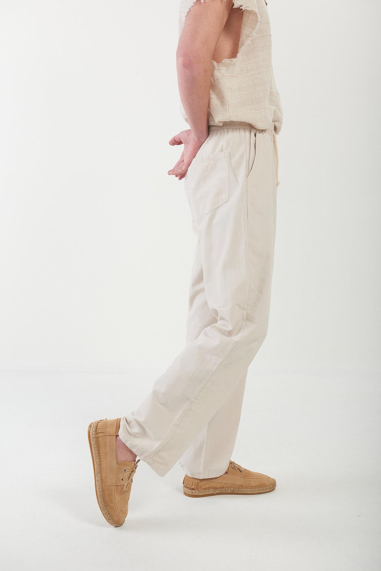 KetenGabardın Baggy Pantolon