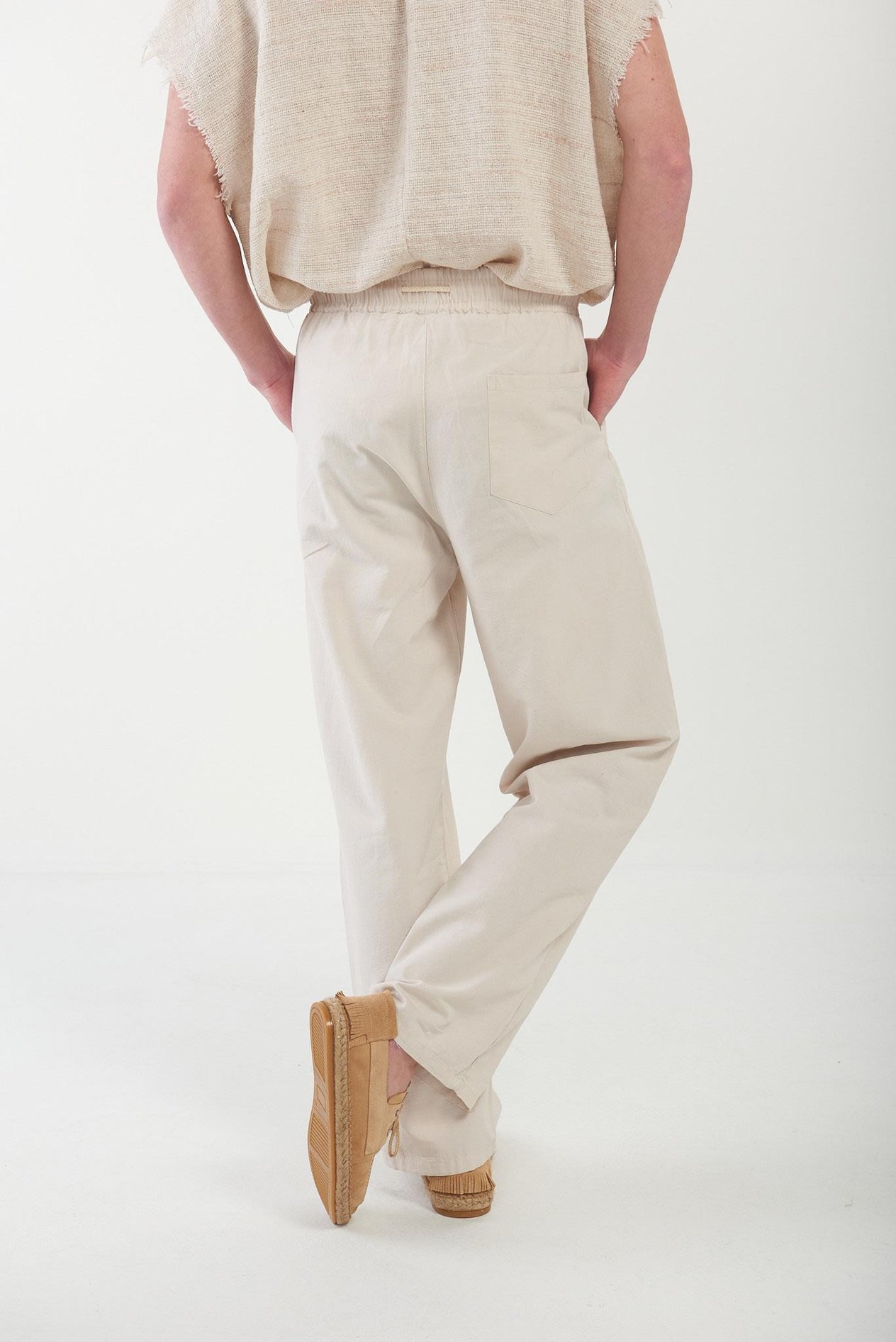 KetenGabardın Baggy Pantolon