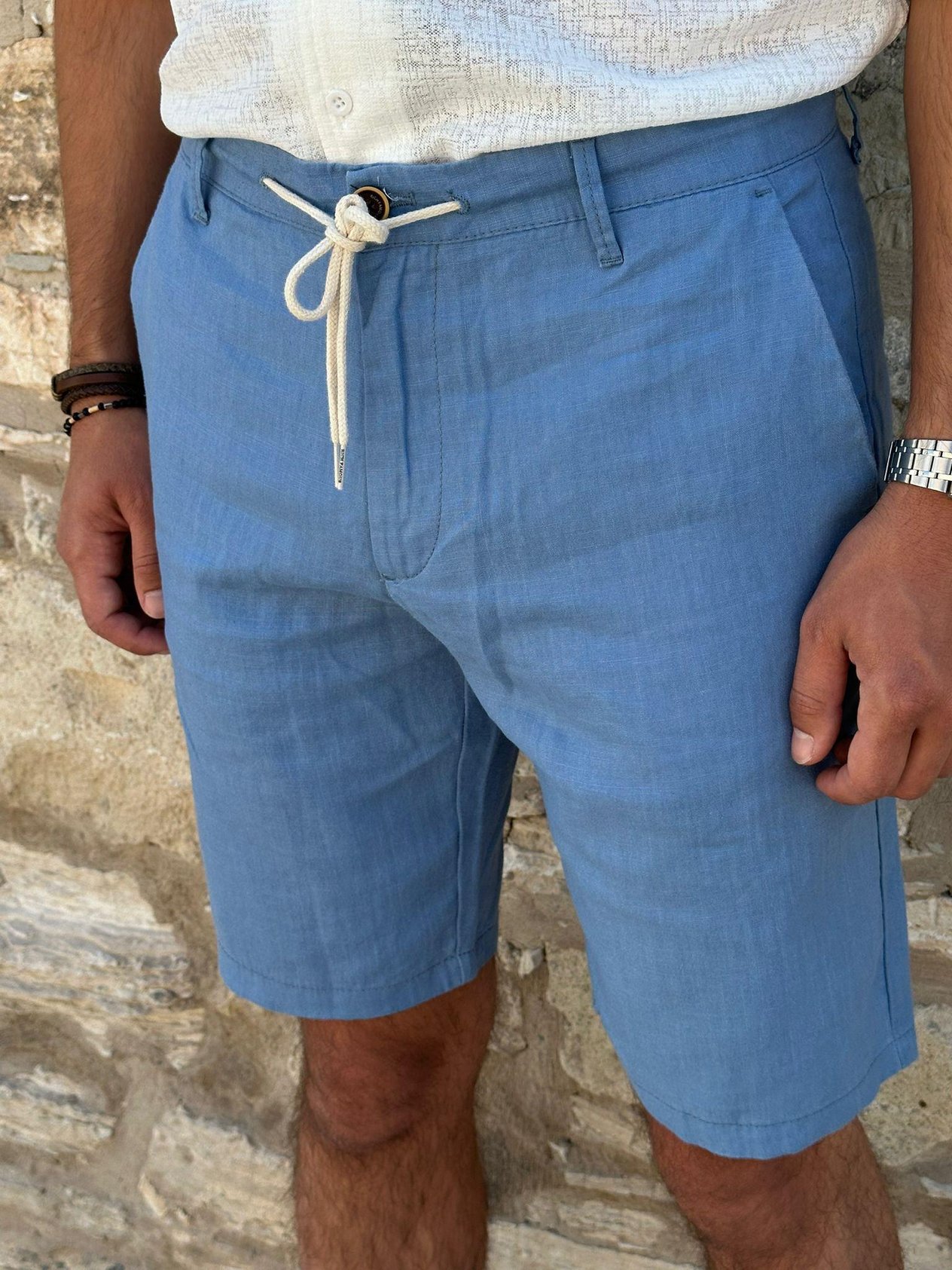 ŞortLinen Kumaş %100 Keten Şort