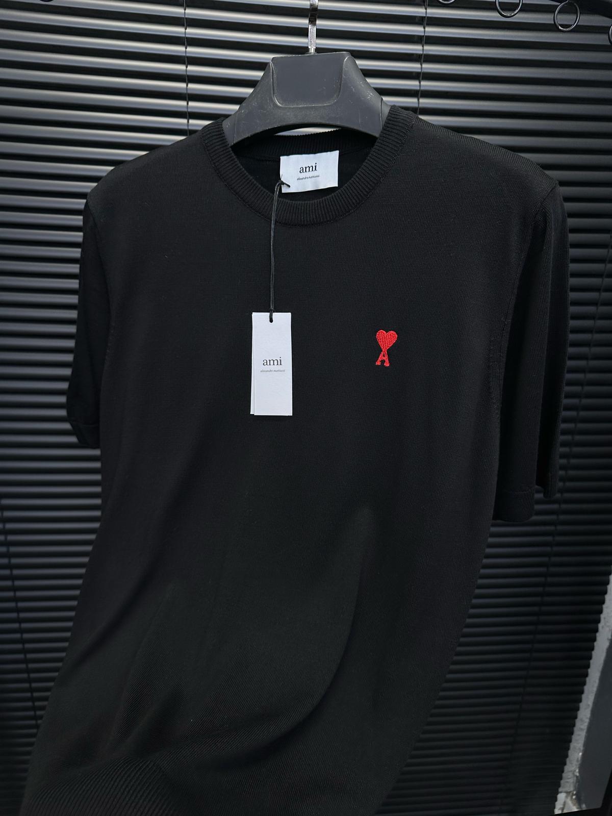 TrikoNakış Logo Detaylı Triko T-Shirt