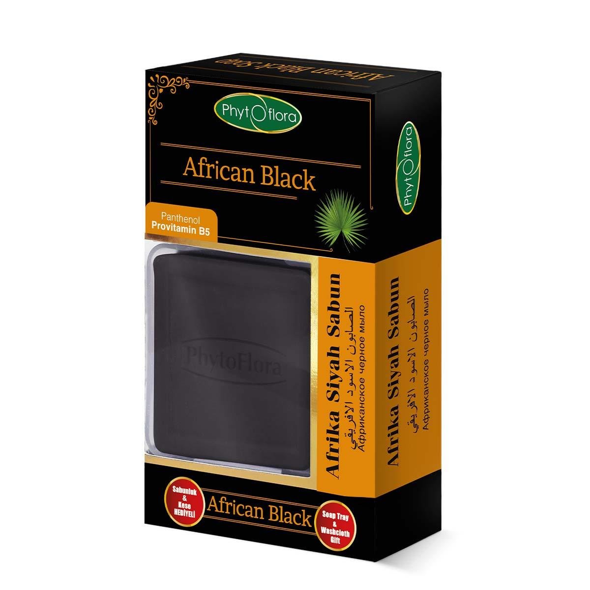 African Black (Siyah Sabun) Kese ve Sabunluk Hediyeli