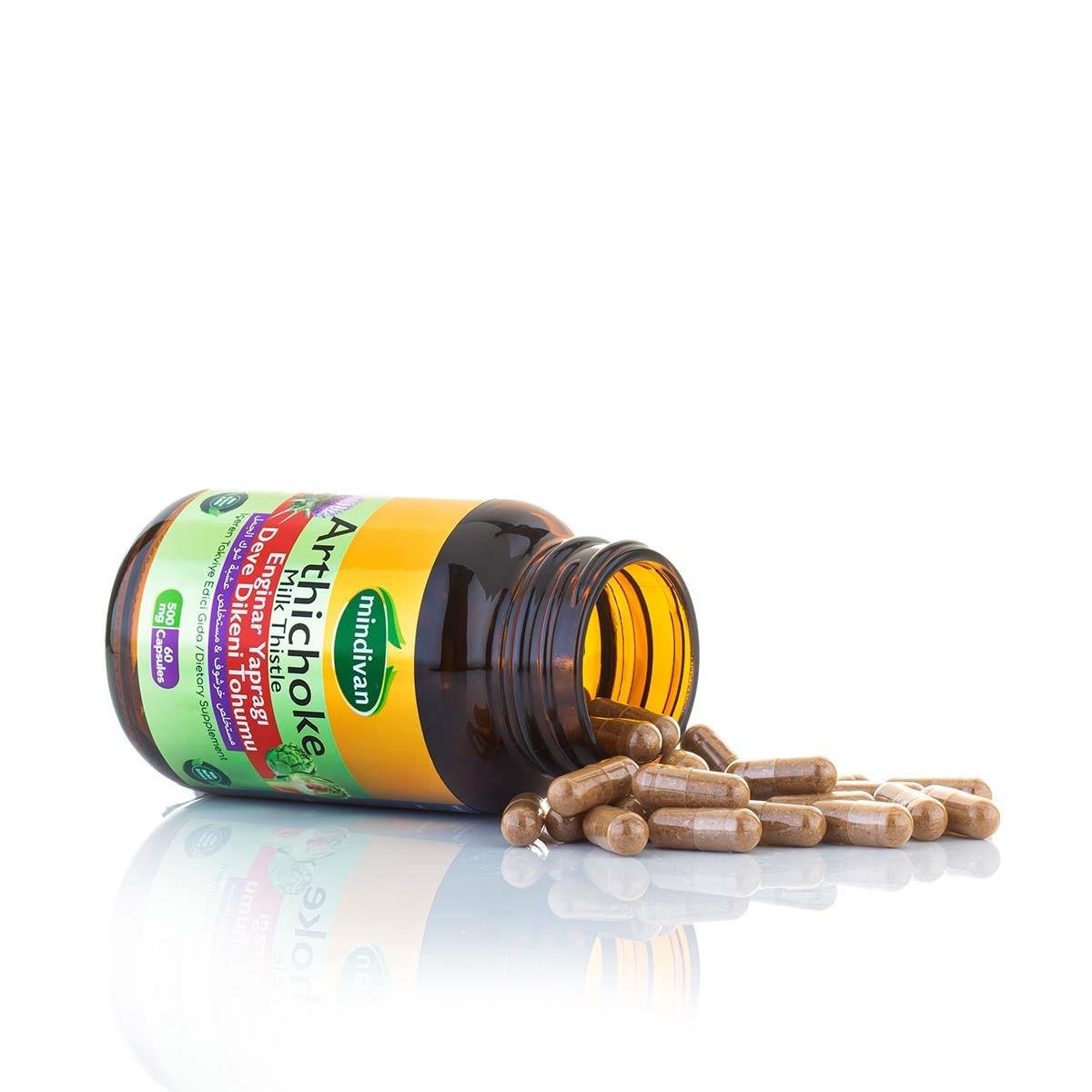 Enginar Ekstreli & Devedikeni Tohumu Ekstreli 500 Mg 60 Kapsül