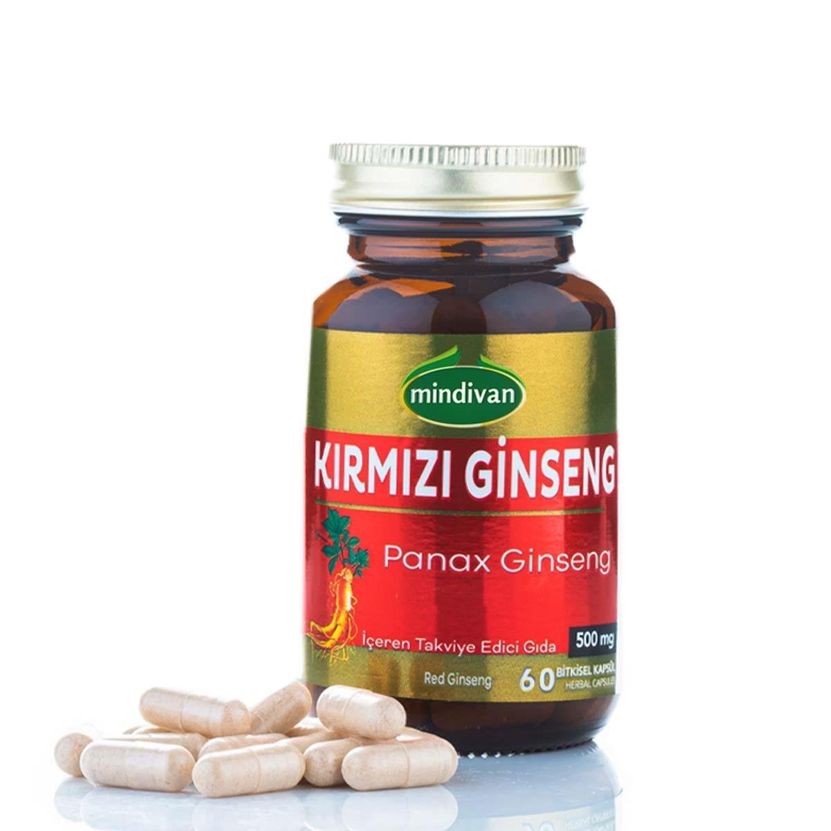 Kırmızı Ginseng Ekstraktı  500 Mg 60 Kapsül