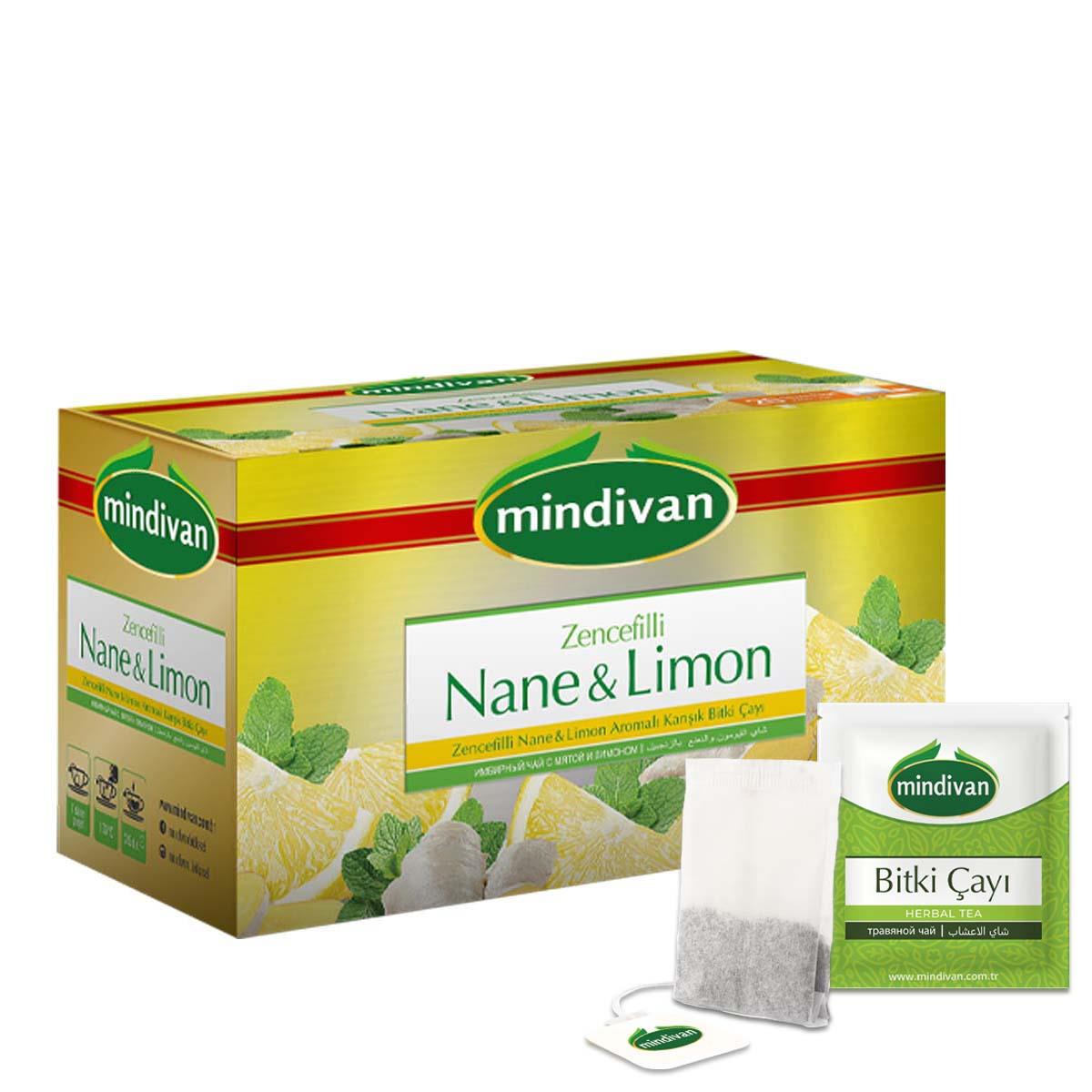 Nane Limon Zencefil Çayı 20'li Bitki Çayı