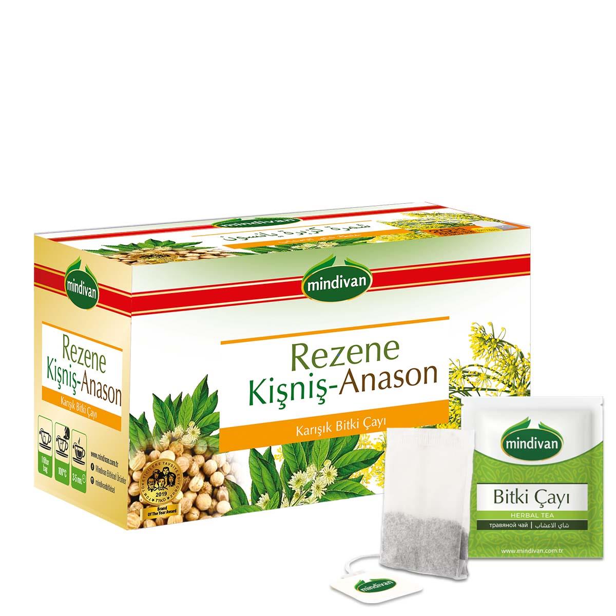 Rezene Kişniş Anason Çayı 20'li Bitki Çayı