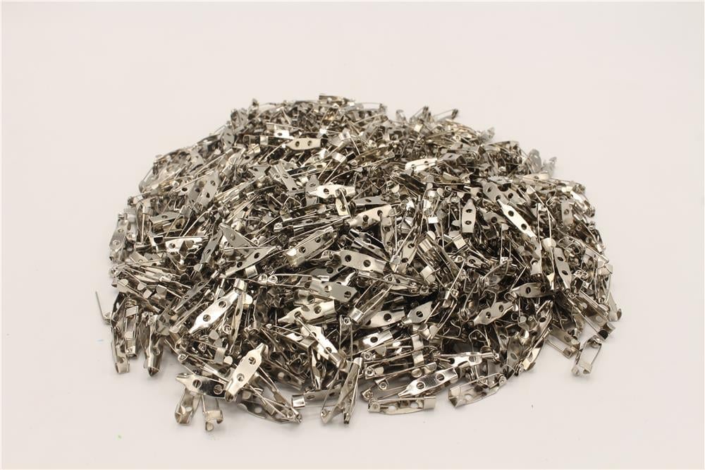 20 Mm Broş İğne - 20 Mm-1000 Li Nikel