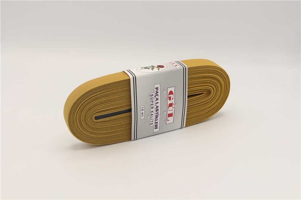 Gül Renkli Lastik 2 Cm - 10 mt Hardal
