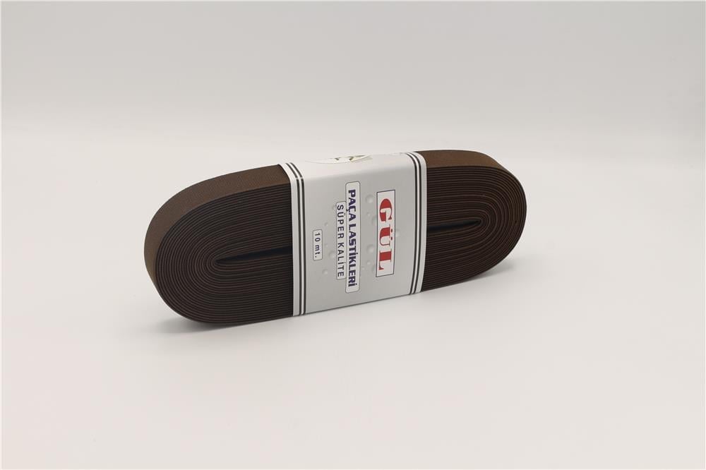 Gül Renkli Lastik 2 Cm - 10 mt Kahverengi