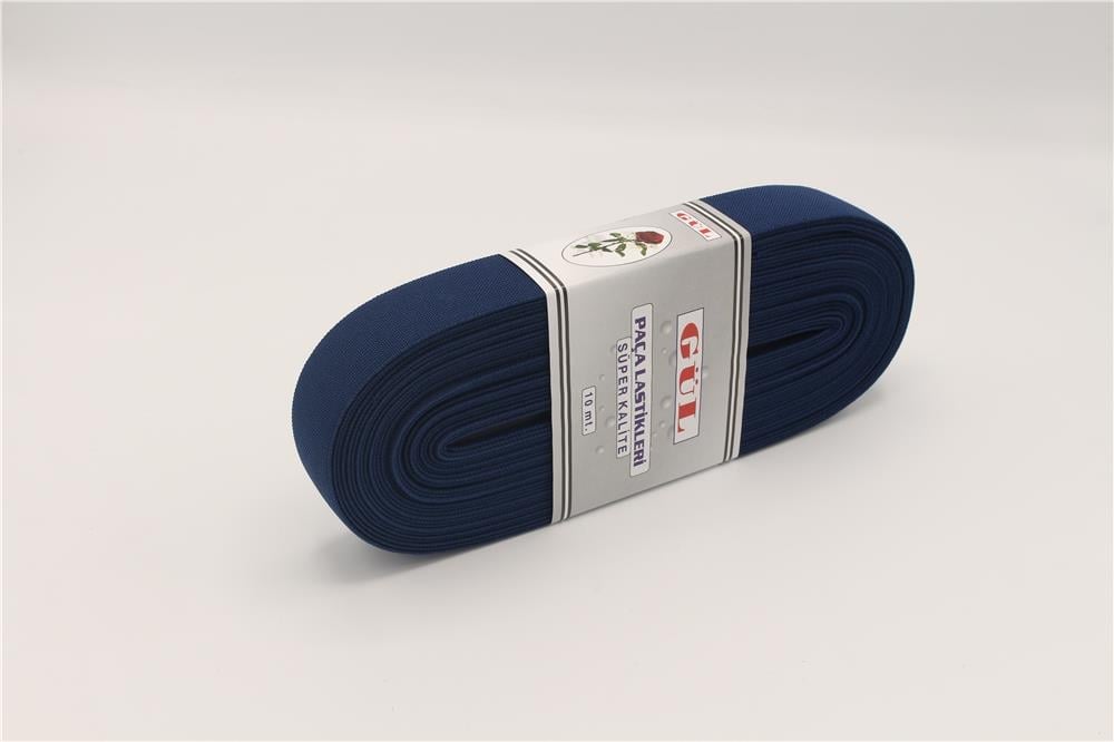 Gül Renkli Lastik 3 Cm - 10 mt Lacivert