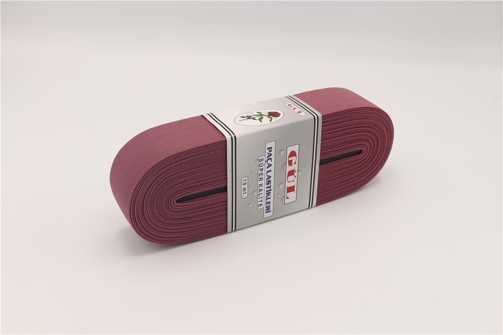 Gül Renkli Lastik 4 Cm - 10 mt Gül Kurusu